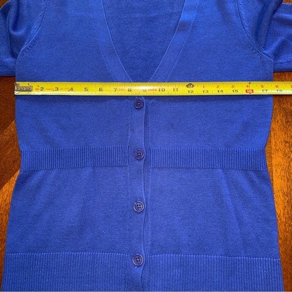 Ann Taylor women’s petite 3/4 sleeve cardigan sweater acrylic wool blend SP - Picture 9 of 12